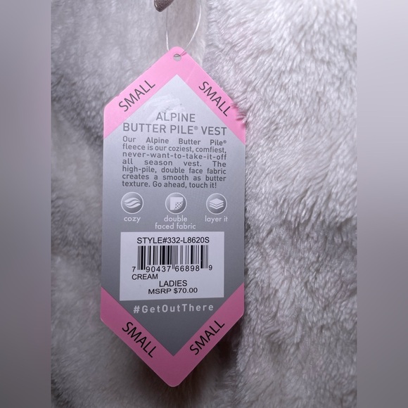 Free Country Woman’s Alpine Butter Pile Vest Size Small NWT Fleece Soft Full Zip - Picture 9 of 9